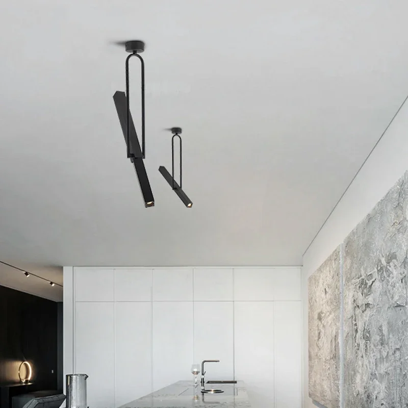 Adjustable Surface Mounted Spotlights 95 Degree Pole Angle High Color Rendering for Restaurant Bar Counter Shop Lighting