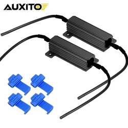 AUXITO 2Pcs 50W 6OHM 6RJ Universal Load Resistor for Fix Car LED Turn Signal Bulb Fast Hyper Flash Blinking Error Code Canceler