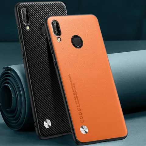 For Honor Note 10 Carbon Fiber PU Leather Hard Cover Case,Matting Anti-Shock Hard Case For Honor Note 10