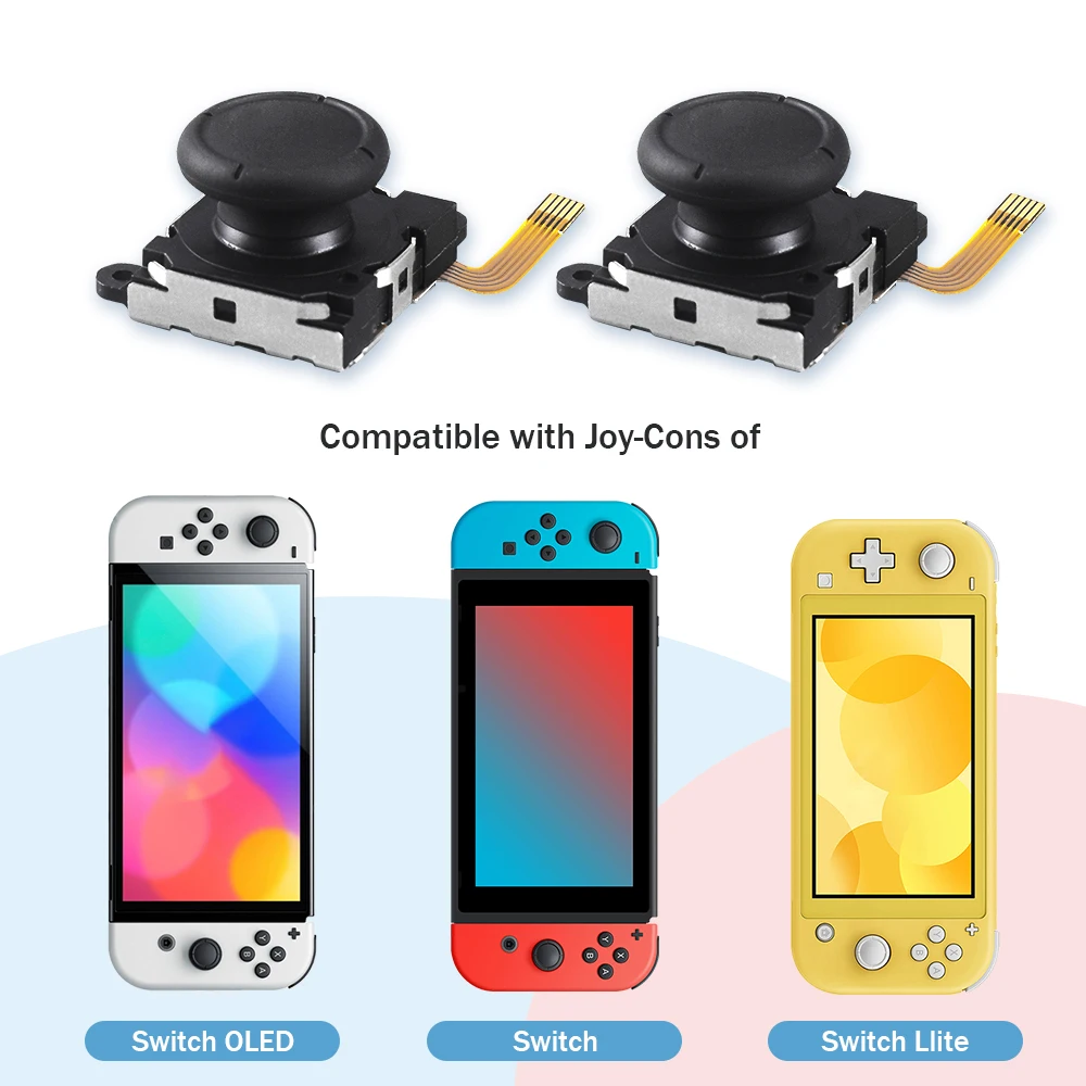 

2PC/set Hall Effect Joystick for Switch Joy Con Controller 3D Analog Stick Sensor Potentiometer Module For Switch Lite & OLED