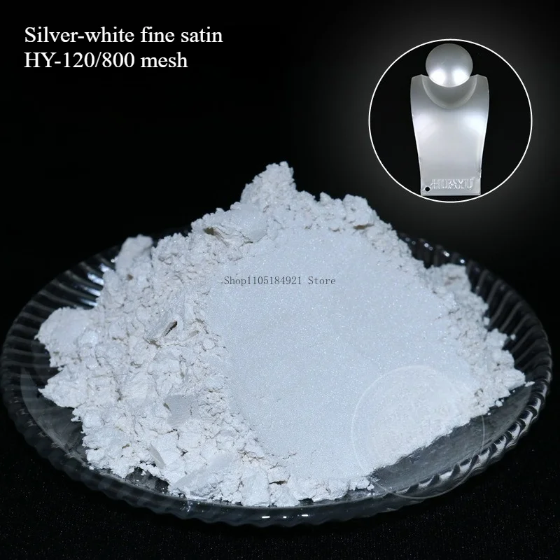 Silver Pearl Gloss Powder Very Fine Mica Powder Artistic Paint Injection Molding Spraying Coating Printing Ink Shimmering Luster view 4