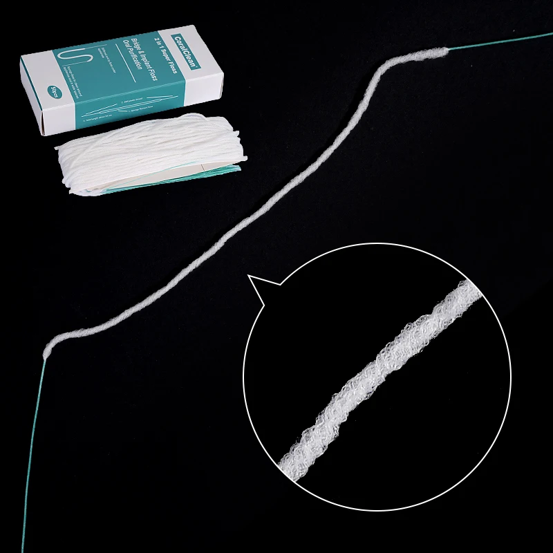 50Pcs/Box Dental Floss Toothpick Water Expanded Orthodontic Flosser Multifunctional Cleaning Wire Line Implants Braces Threaders