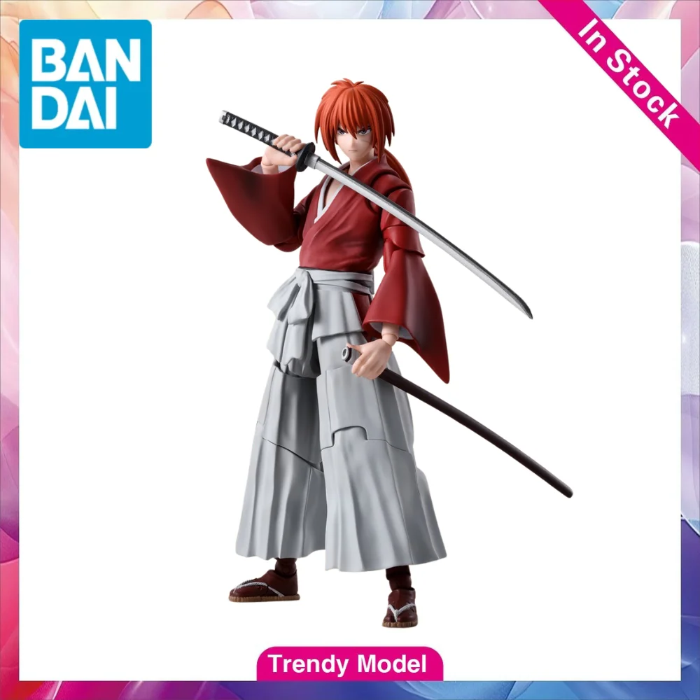 

【TM】In Stock BANDAI S.H.Figuarts Himura Kenshin Action Figures Model Toy Gift Collection Ornament
