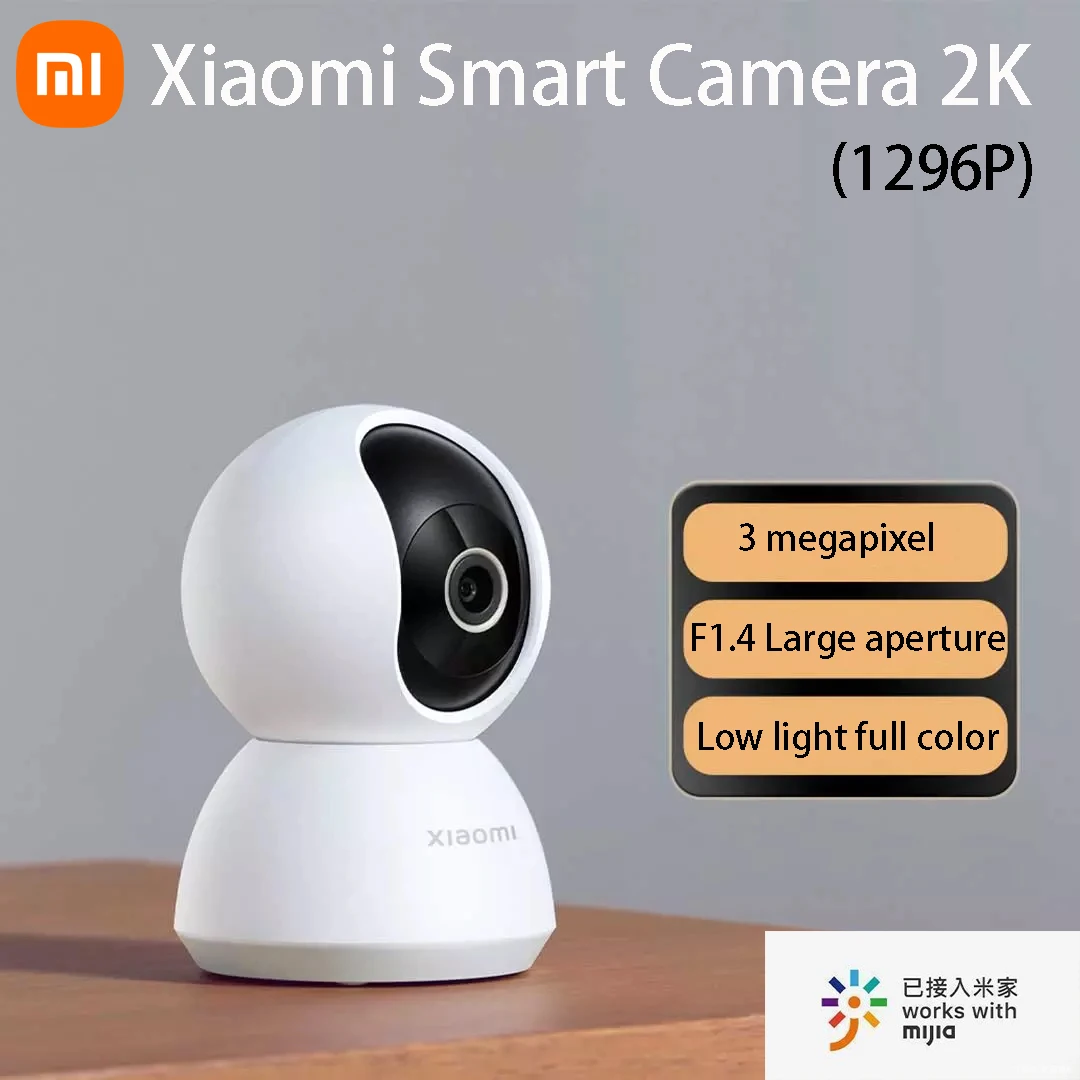 

Xiaomi Smart Camera 2K 1296P Webcam Camcorder 360° WIFI Camera Enhanced Night Vision AI Human Detection Ip Camera PTZ Version