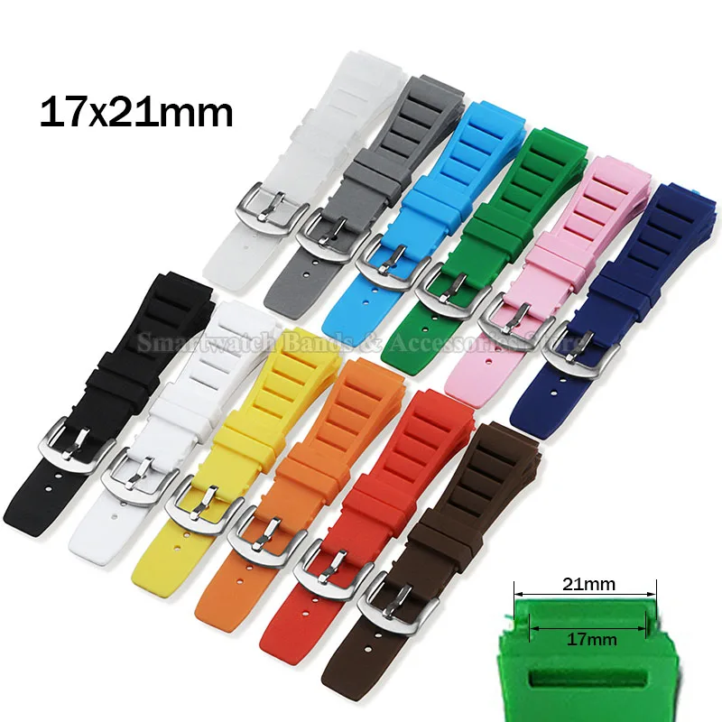 17x21mm Rubber Watchband for Richard Mille RM011 Series Silicone Soft Bracelet Waterproof Wrist Band Replacement Men Women Strap