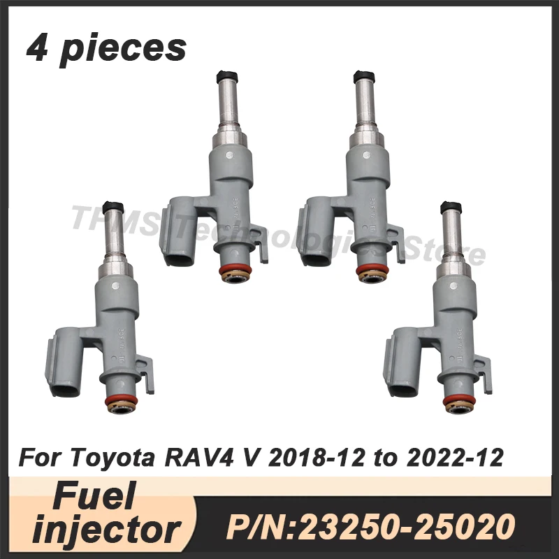 

4PCS 23250-25020 Fuel injector For Toyota RAV4 V (A5, H5) 2.5 HYBRID AWD 2018-2022