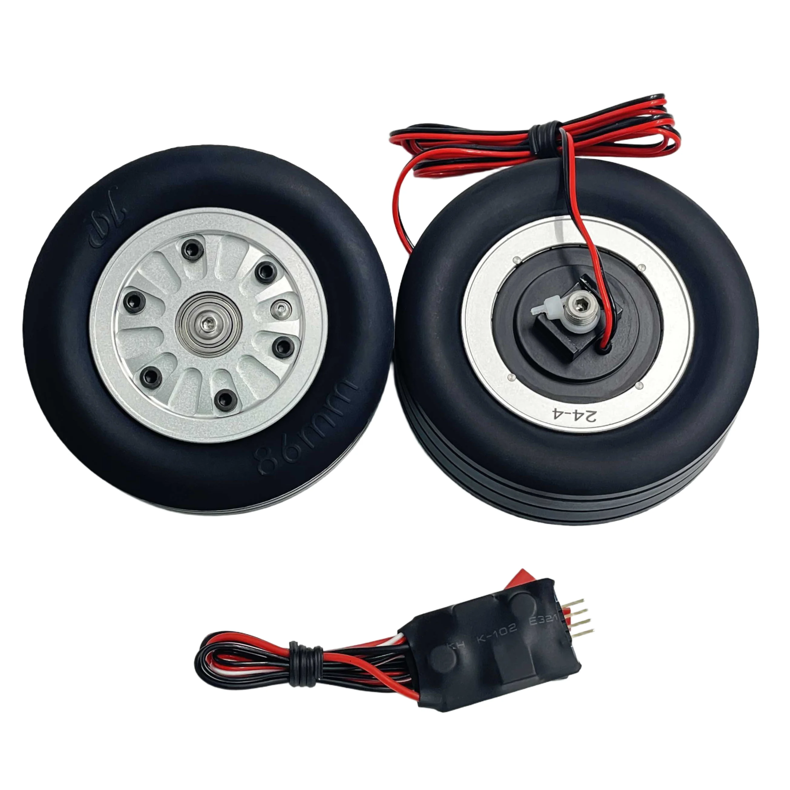 XAERO – roues de frein 86mm/95mm pour Jet RC, moyeu en aluminium robuste avec pneus en caoutchouc à haute friction, accessoires de train d'atterrissage