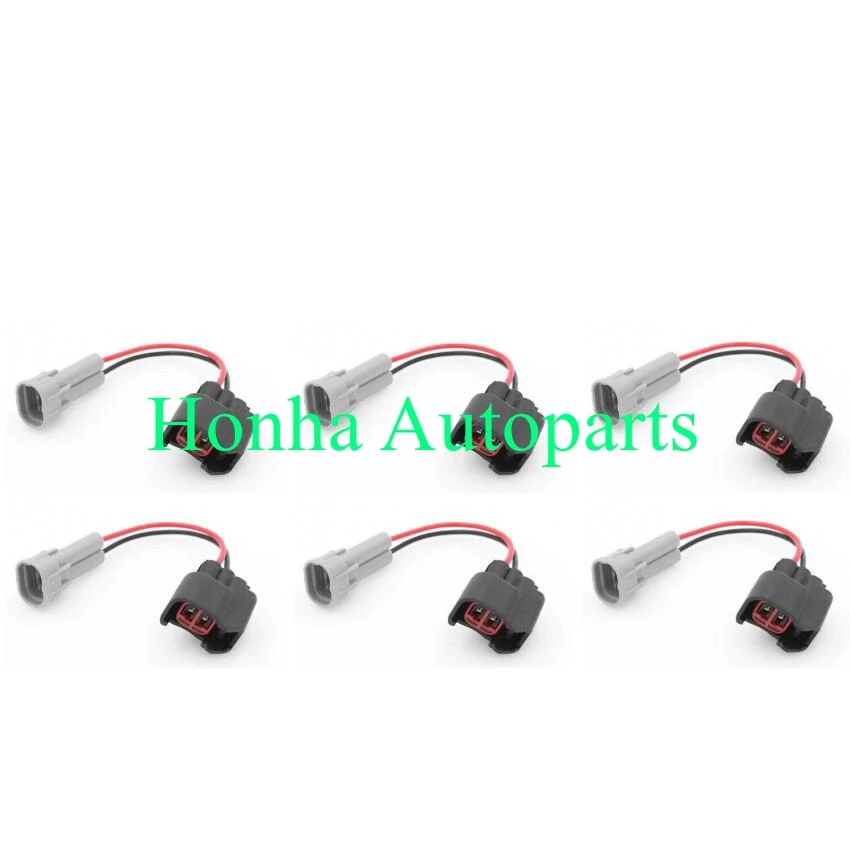 Free shipping EV6 USCAR female to Denso male fuel injector connector electrical adapter 6-piece se