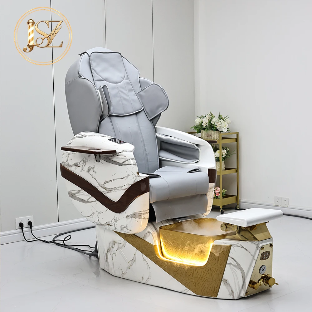 Luxury Pedicure Spa Chair Multifunctional Electric Massage Adjustable Recliner with Foot Soak and Fogging System