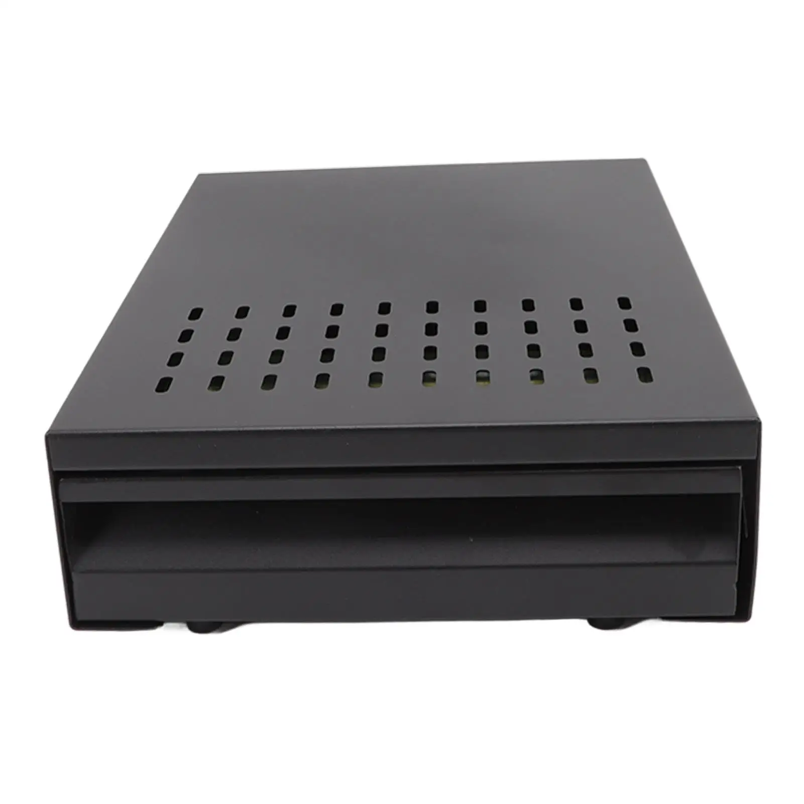 Stainless Steel Coffee Knock Box with Heat Dissipation Holes - Durable Residue Powder Drawer for Home Use