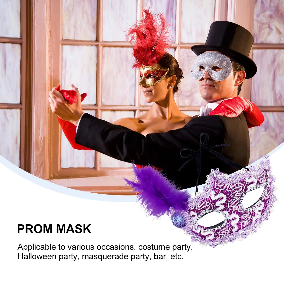 

Venetian Half Mask Elegant Design Masquerade Halloween Party Carnival Women Girls Halloween Mask