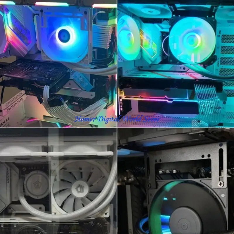 H55F 12cm PC Pompe refroidissement Pompe Radiateur Support support PC HAUTE