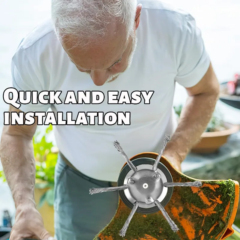 رأس كوب هوائي من أسلاك الفولاذ، رأس إزالة الأعشاب الضارة العالمي Ci Yin، رأس كوب من القش، حصيرة إزالة الأعشاب الضارة، حصيرة إزالة الأعشاب الضارة من القطيفة للحديقة. وصلة لحام #6