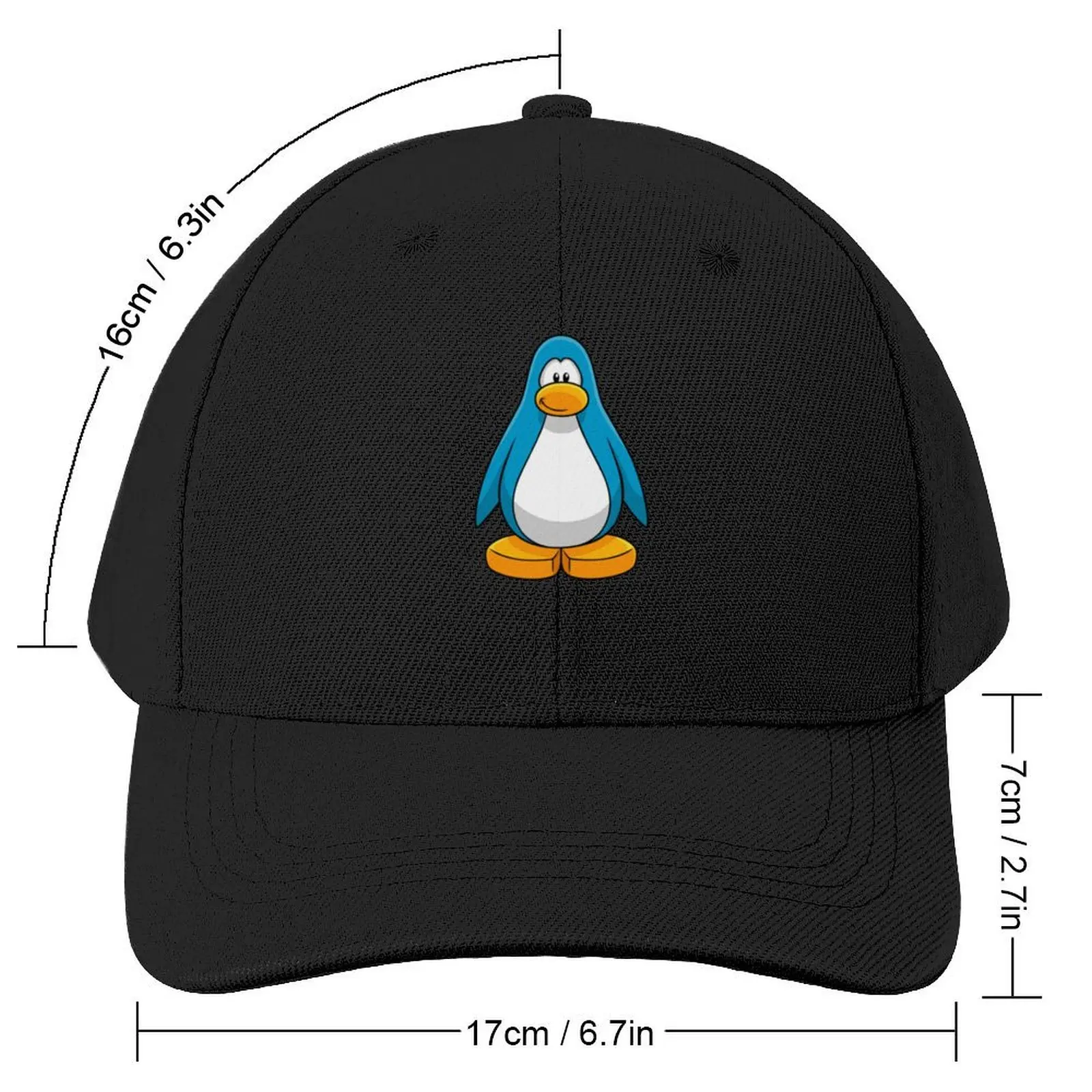 Club Penguin Blue Penguin Baseball Cap fishing hat Anime Caps Women Men's