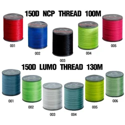 100M Fishing Rod Guide Winding Thread Fly Tying 150D Multicolor Hand-made Wire Ring Fasten Line DIY Accessory Fishing Tools