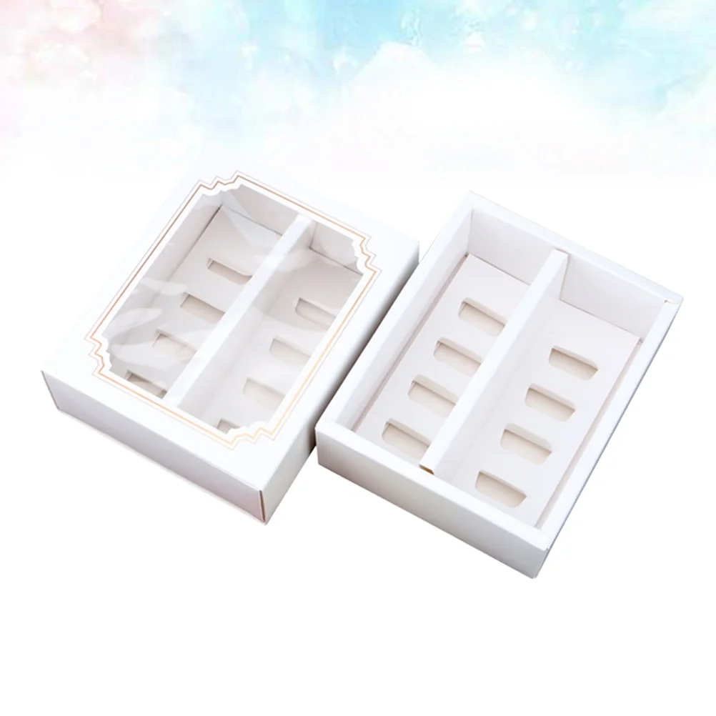 

10 Pcs Cupcake Container Windowed Boxes Macaron Containers Macarons Interpolation