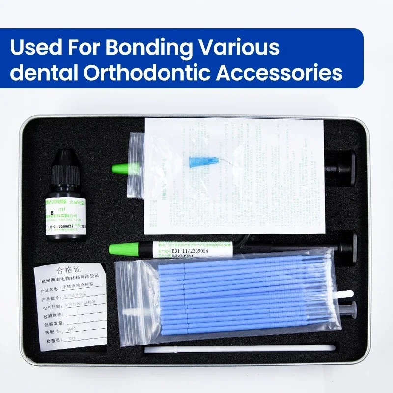 Dental Bracket Bonding Paste Features 37% Phosphoric Acid Etching Gel for Strong Clinical Adhesion and Convenient Application