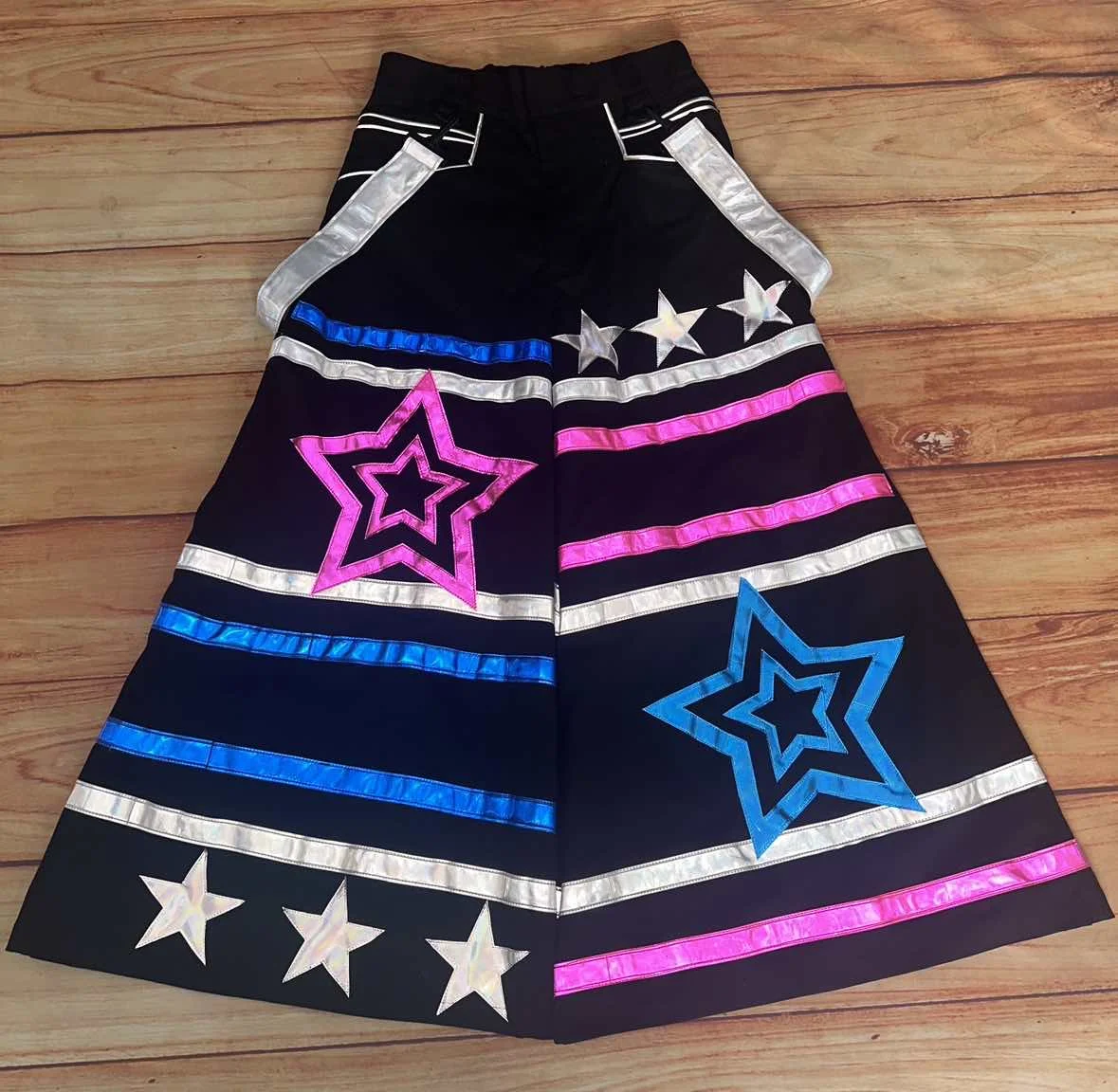 PHATTPANT Phat Celana DJ Celana Melbourne Shuffle Asimetris Raver Celana Heatwave Rave Gear Bintang C009