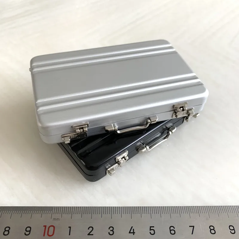 

1/6 Scale Black Silver Suitcase Weapon Storage Box Models Scene Accessories for 12''Action Figures