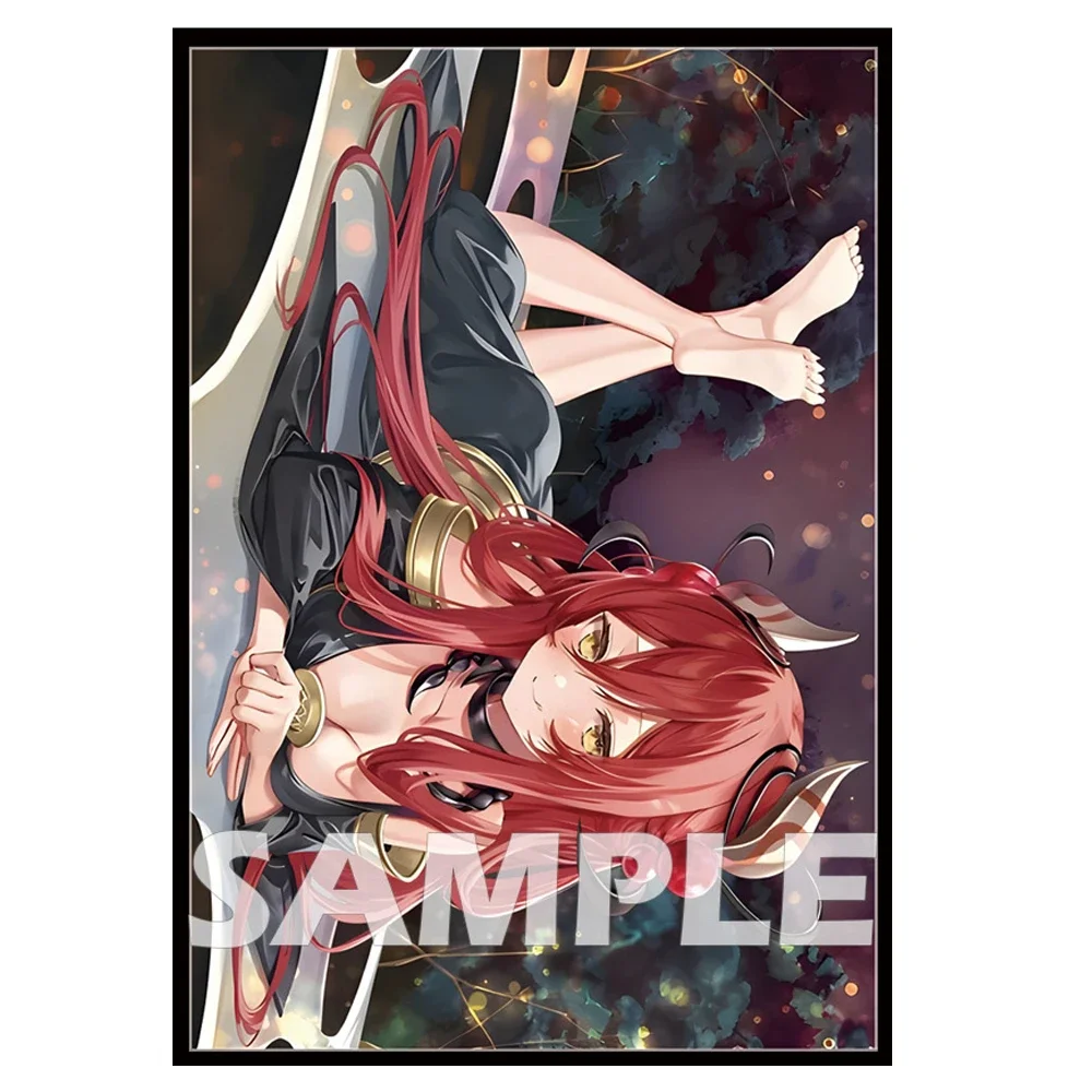 60PCS 62X89mm Anime Card Holder Traptrix Rafflesia Traptrix Allomerus Desktop Game Trading Card Protector Standard Size Cover