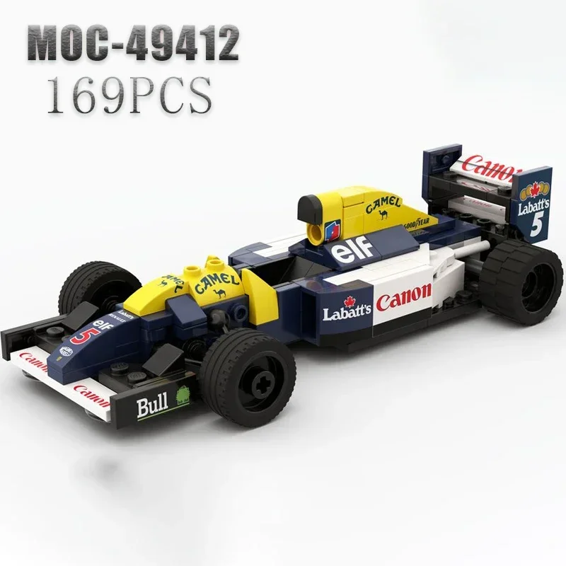 NEW MOC-49412 169PCS FW14B - Scale 1:27 Model Buiding Kit Block Self-locking Bricks Toys Birthday Christmas Gift