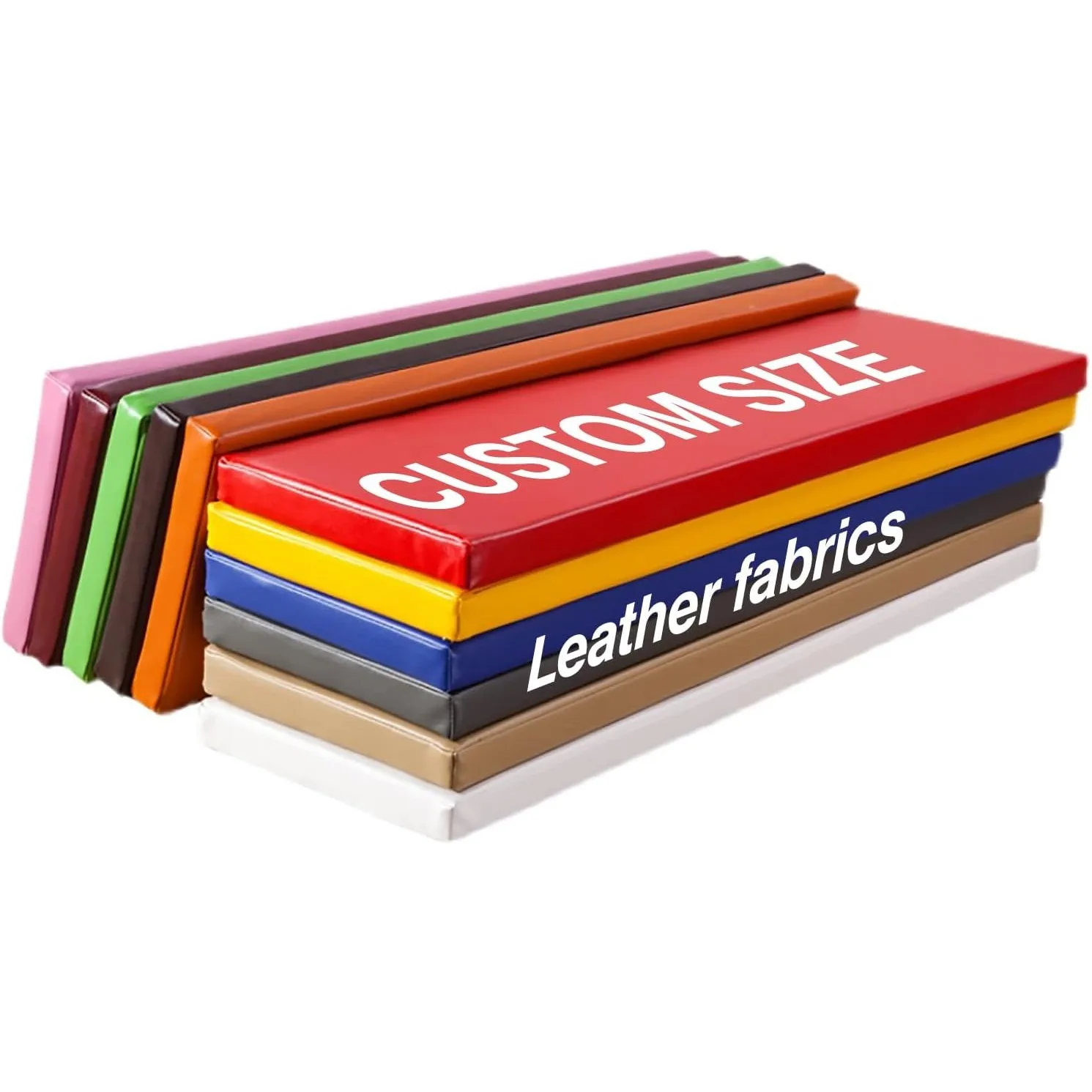 Custom Wax Leather waterproof Bench Cushions Garden Patio Seating Pad Long Mattress Chair Seat Pad Decorative Swings Garden Pads