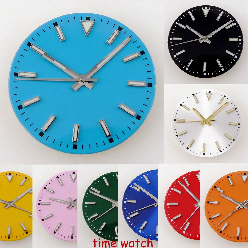 

29mm Watch Dial Hands Fit For NH35 NH36 Miyota 8215 821A DG 2813 3804 ETA 2824 2836 PT5000 ST2130 Luminous Watches Face