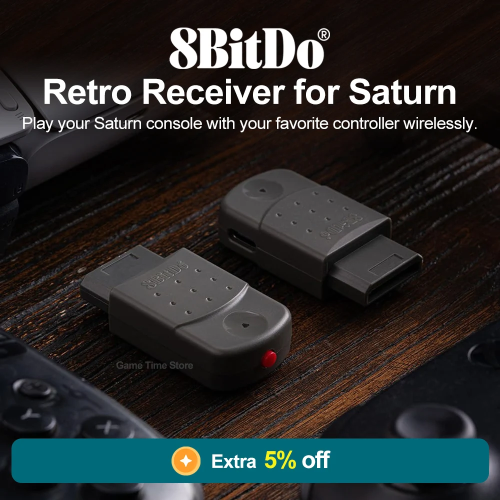 8BitDo Retro Receiver for Saturn Compatible Ultimate Bluetooth 2.4g 2C Wireless SN30 XBOX One Elite 2 Switch Pro PS Controller