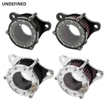 Motorcycle Air Filter Intake Cleaner System Kits For Harley Sportster XL883 XL1200 Iron 883 Forty Eigh Seventy Two 1991-2021