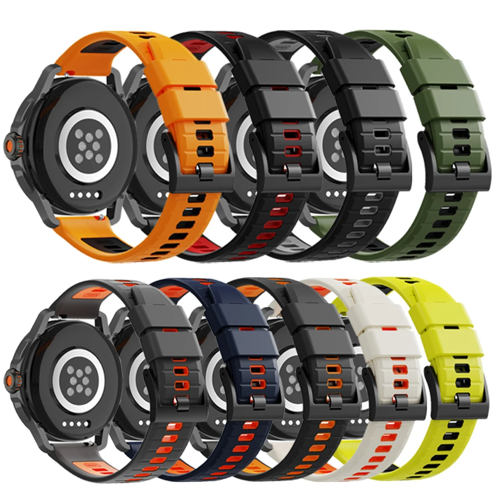 جديد 24 مللي متر سوار معصم من السيليكون الأشرطة ل Suunto Core ألفا حزام (استيك) ساعة Suunto 9/D5/7/المعصم المتقشف HR Baro/9 سوار ساعة بارو