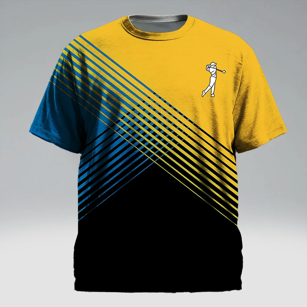 

S-9xl plus size Men's Short Sleeve T-Shirt: Plaid-Edgy Style Sleek Thick-Line Plaid, Wrinkle-Resistant, Ideal for Daily Casual