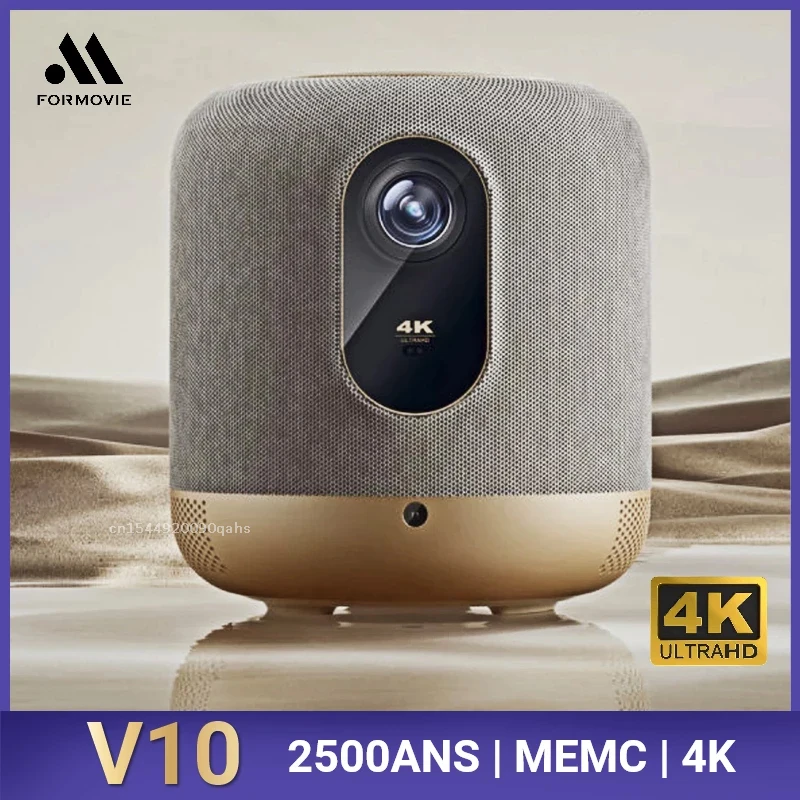 Fengmi Formoive V10 Real 4K Ultra Proiettore 2500 Ansi Lumen Proiezione TV 2.1 Canale Audio Dolby Home Theater MEMC 240Hz