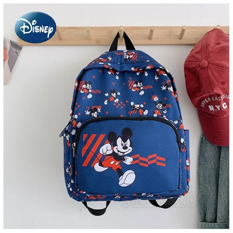 

Disney Mickey New Children's School Bag Cartoon Boys and Girls School Bag Lightweight Large Capacity Kindergarten Backpack