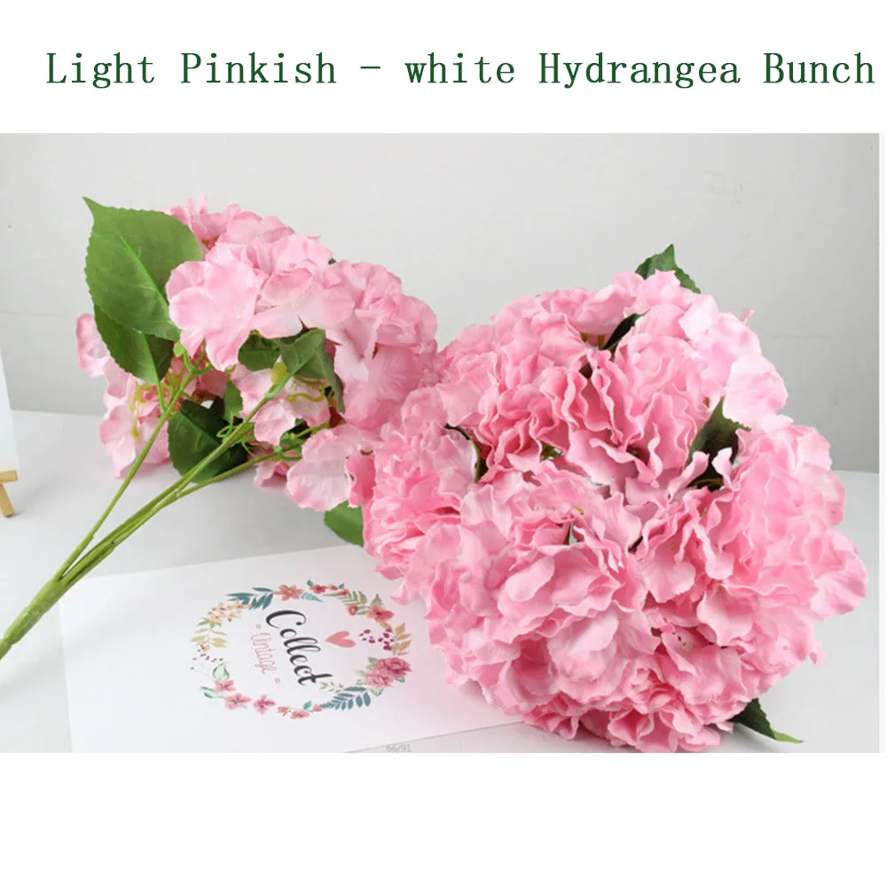

6-Head Fake Artificial Hydrangea Bouquet Flowers Wedding Decorative Living Room Home Flowers Table Decoration Photography Props