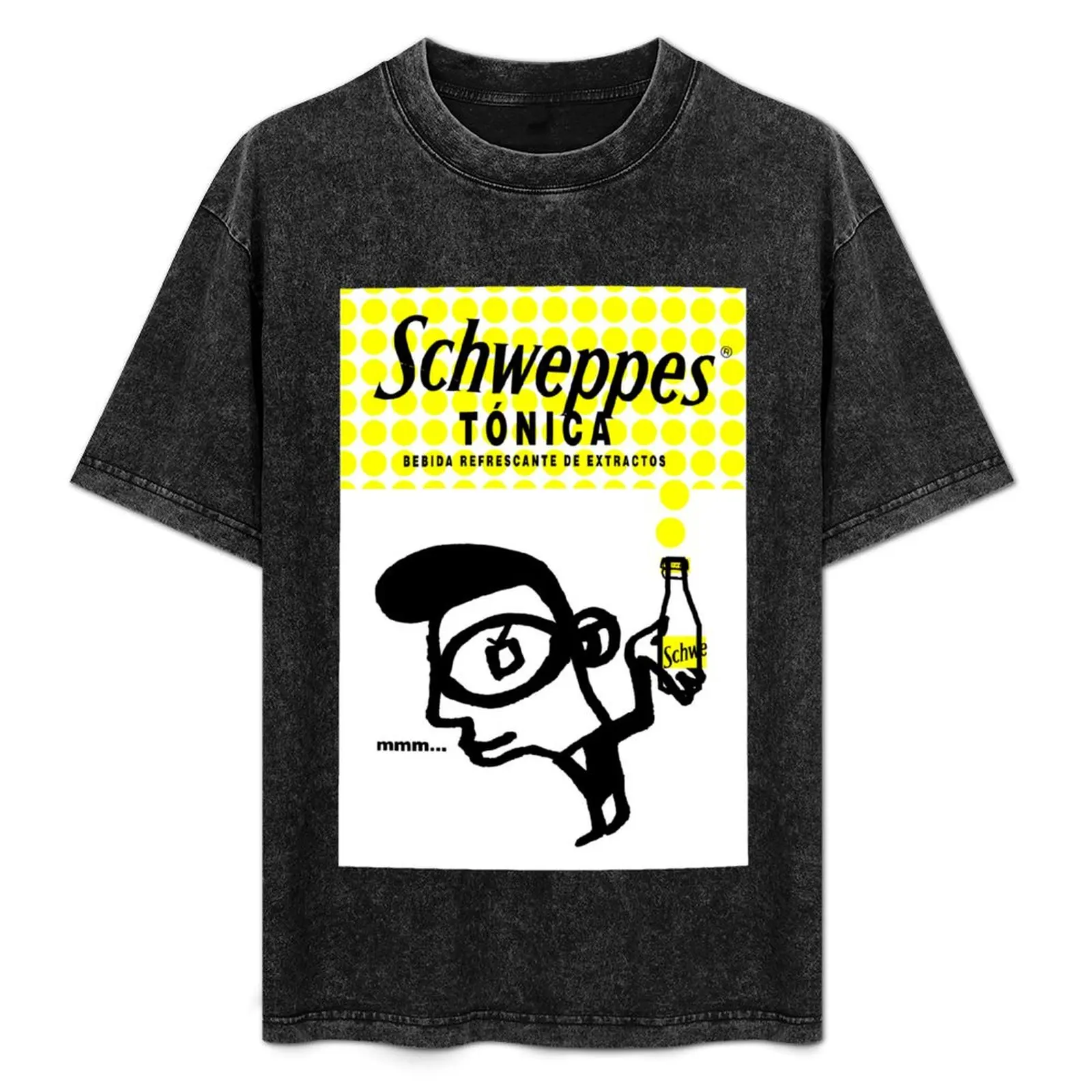 Camiseta Schweppes con estampado de estilo retro, top informal