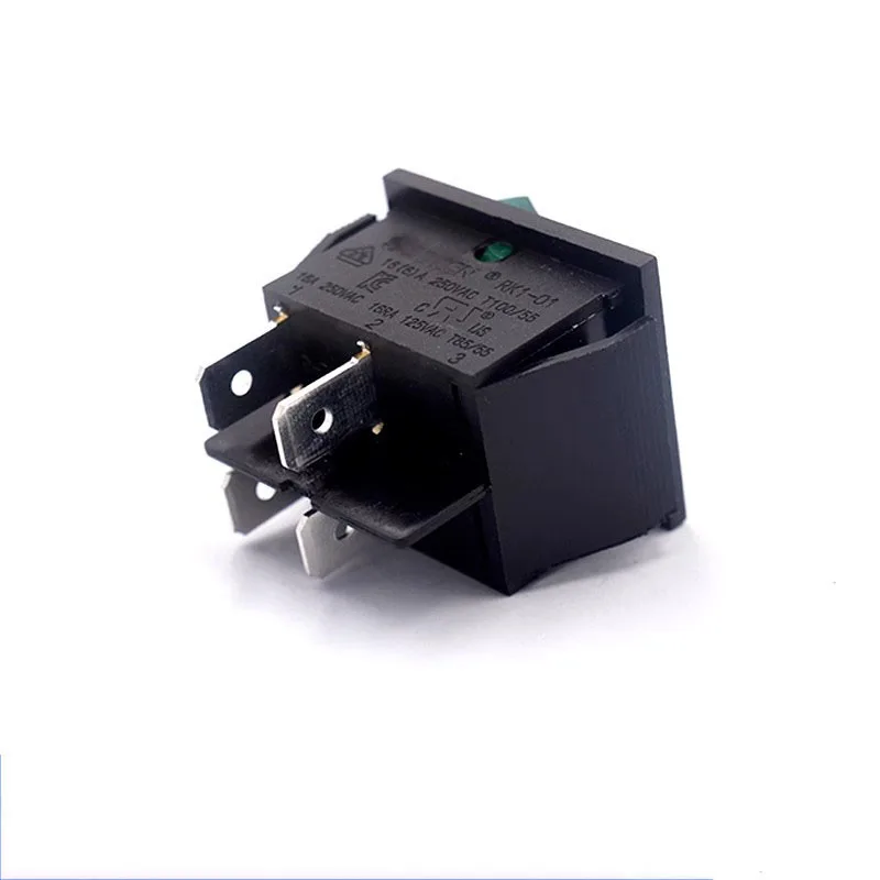 Ship type switch RK1-01 four-pin two-speed 16A250V electric heater key Power button warping switch