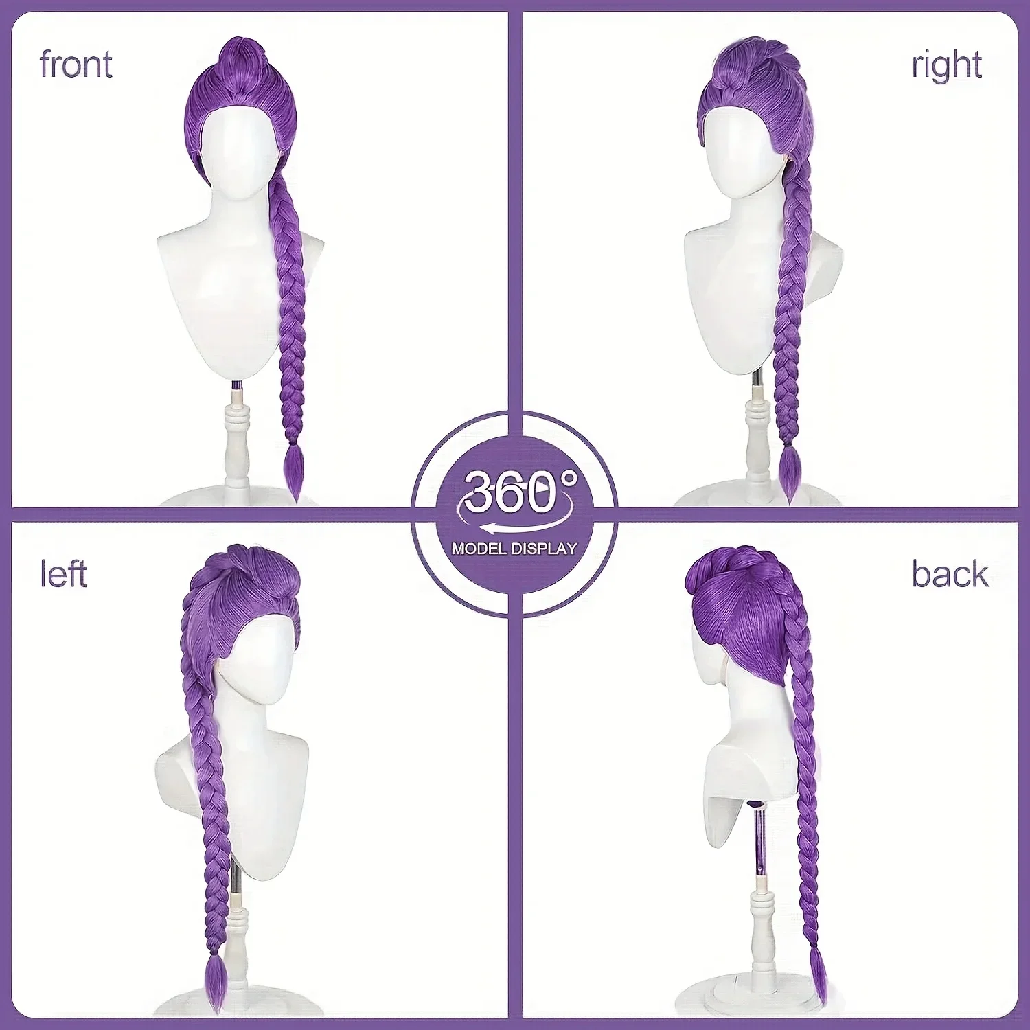 2026 รูมิ โซอี้ มิรา คอสเพลย์ ชุดแฟนตาซี ชุดคอสเพลย์แม่มด วิกผมถักเปียสีม่วง อุปกรณ์ประกอบชุดปาร์ตี้ฮาโลวีน