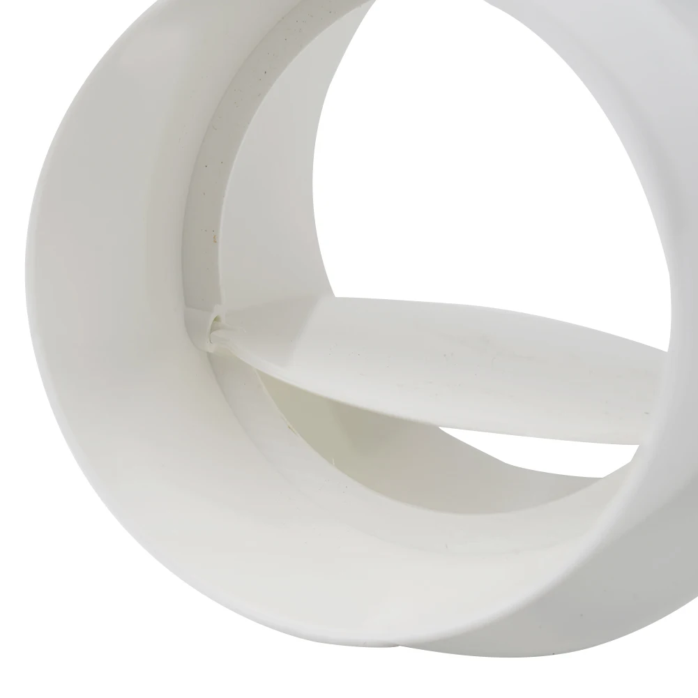 Round Pipe PVC Check Valve for Bathroom and Kitchen Ventilation Fans to Prevent Reverse Airflow and Irrigation