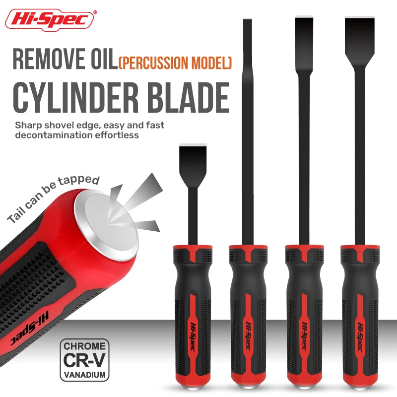 Hi-spec 1/4pc cylinder cleaning blade Cylinder Shovel Cleaning Tools for cleaning engine cylinders Carbon Steel Cylinder Blade