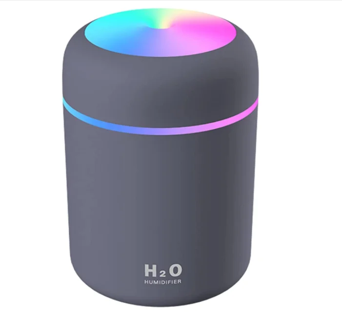 

Colorful Cool USB 300ml Mist Humidifiers Car Office Room Bedroom LED Night Light Diffuser Mini 26db Quiet Ultrasonic Humidifier