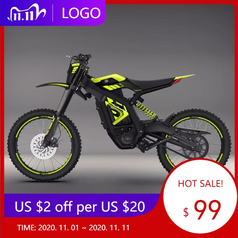AAQ 2025 Benson EX2PRO high-speed 85km/h electric motorcycle with 72v battery for outdoor adventure