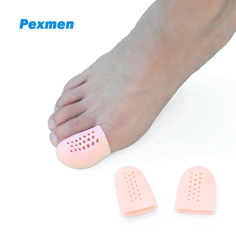 Pexmen-protectores para los dedos de los pies de Gel, protectores para los dedos de los pies, para prevenir el dolor, ampollas, callos y uñas