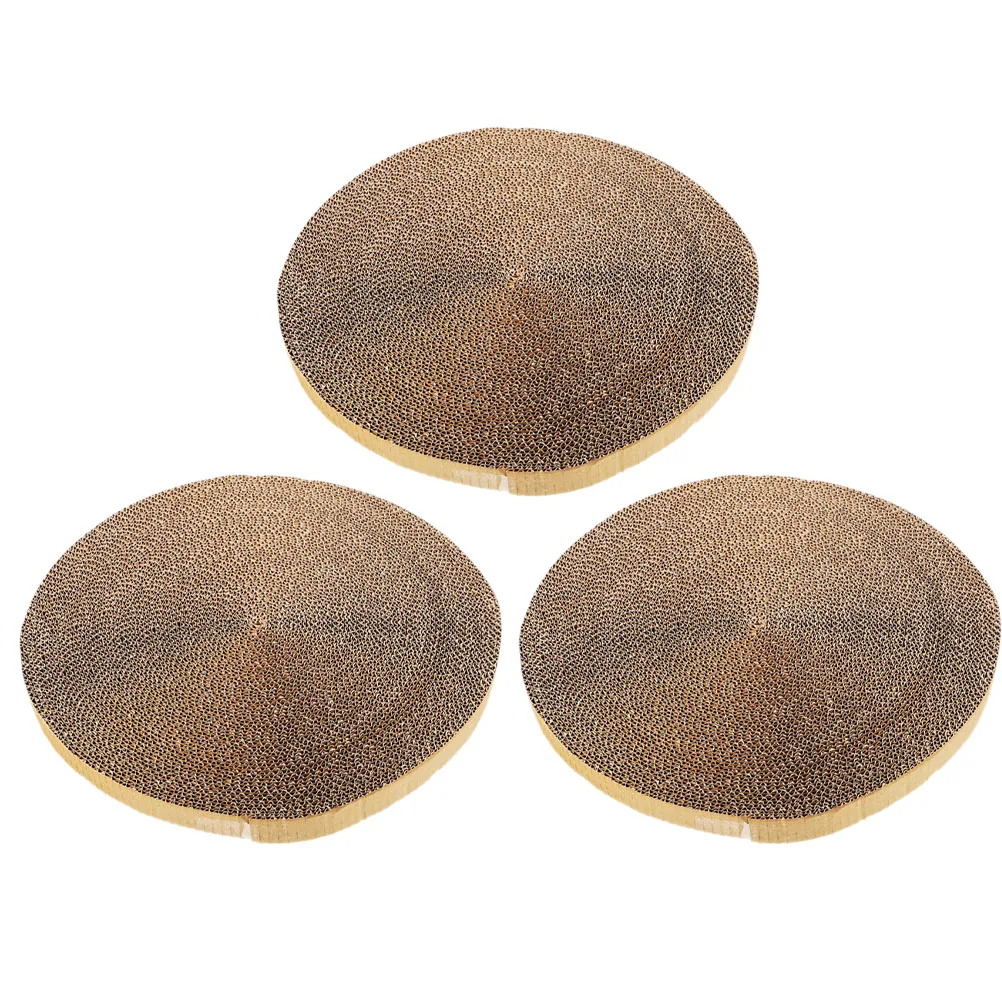

3 Pcs Cat Nest Corrugated Paper Scratcher Replaceable Pad Kitten Toys Durable Wear Resistant Reusable Furniture Climbing Tools