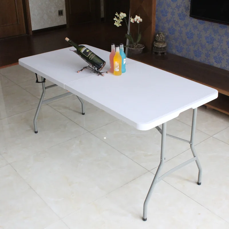 high quality rectangular multifunctional outdoor camping folding dining table suitcase folding table