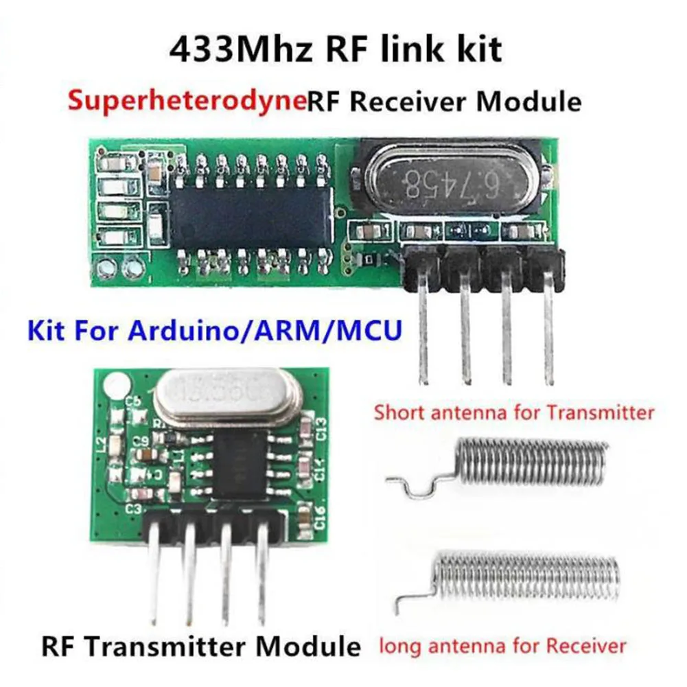 433 Mhz Superheterodyne RF Receiver And Transmitter Module Remote Control WL102-341 Receiving Transmitter Module Electric Parts