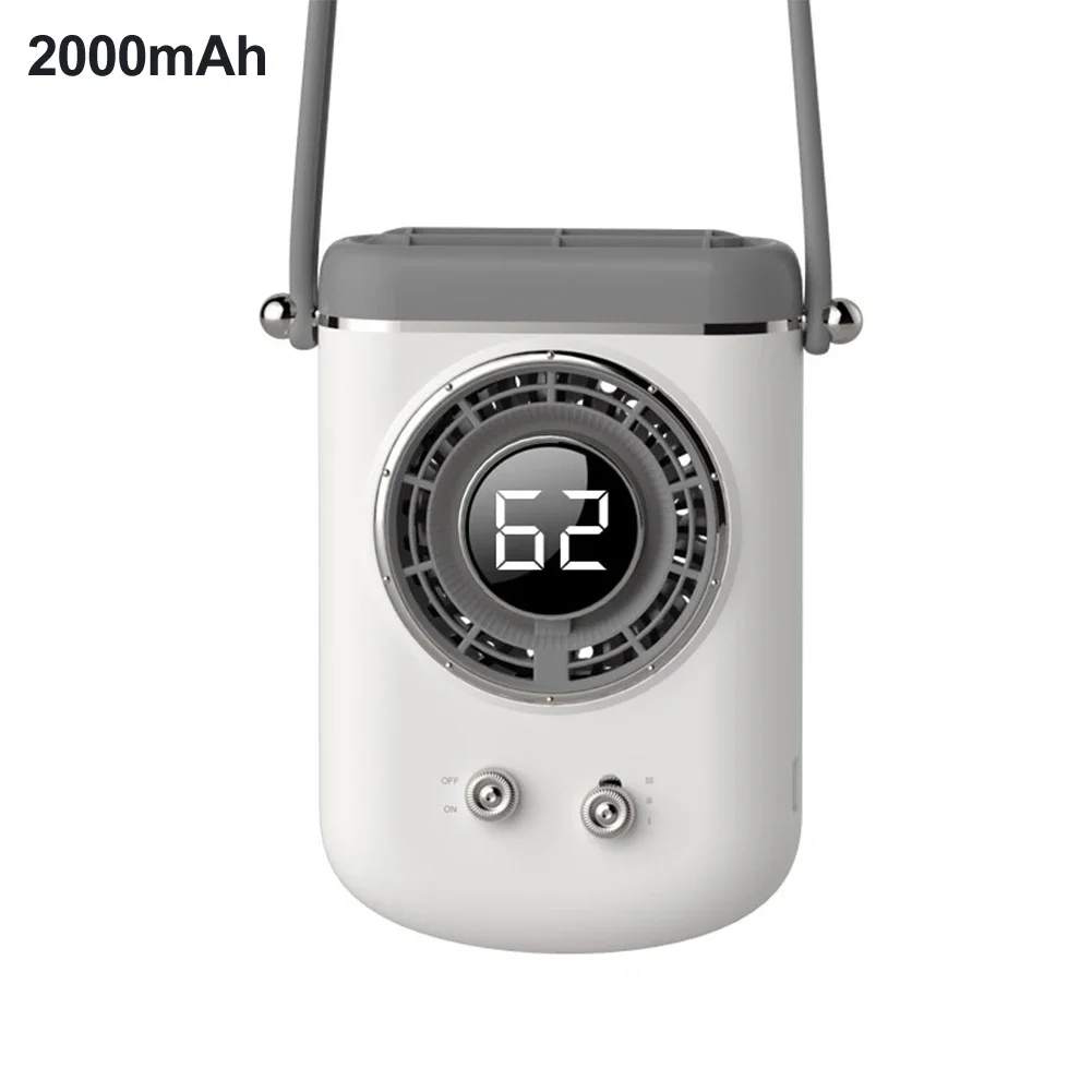 Adaptable Multi Functional Fan Neck Fan As Shown Wearable Fan Adaptable Usage Desktop And Handheld Use Hands-free Operation