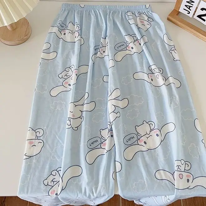 Cartoon Hangyodon Pom Pom Purin Large Pajama Pants Cute Print Pochacco Student Can Be Worn Externally Leisure Time Pajama Pants