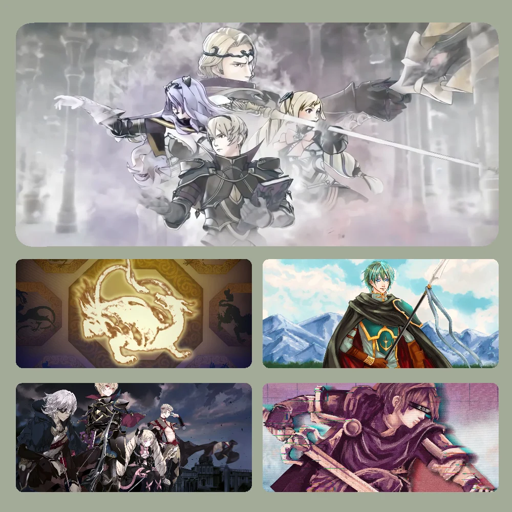 

F-Fire Emblem Mousepad Large Computer Gaming Accessories MousePads Desk Mats Anti-slip Laptop Soft Mouse Pad