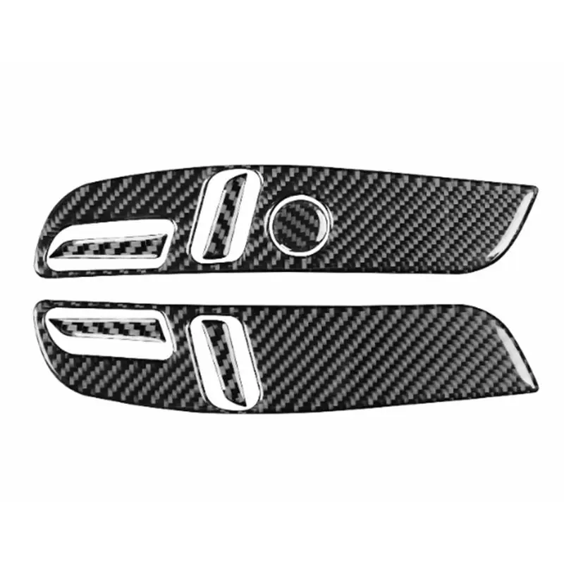 NEW-2023-2025 For Tesla Model 3 Highland Seat Adjustment Button Panel Carbon Fiber Trim Sticker Car Interior Accessories