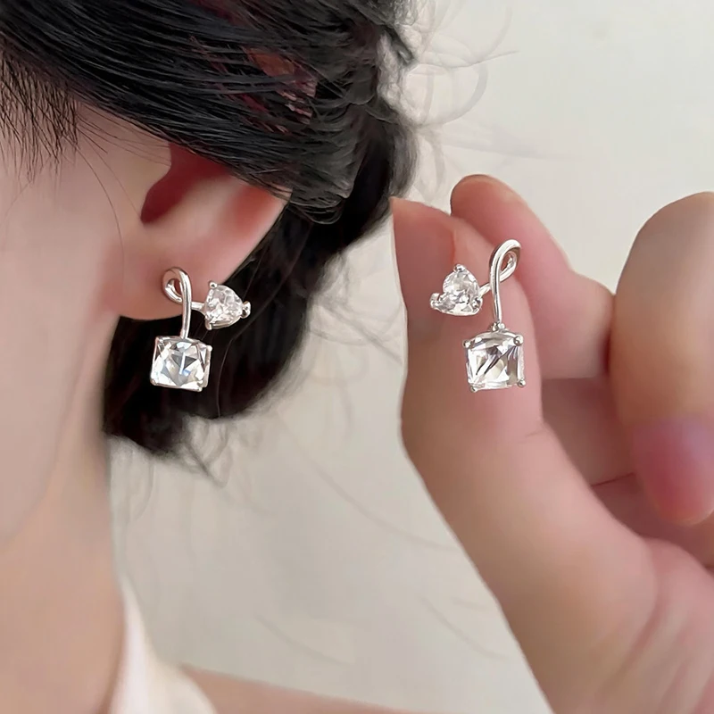 GANPUP Einfache Silberfarbene Perlen-Creolen für Frauen, Alltagsschmuck, Modische Ohrschmuck, Geschenk für Damen, Party-Accessoire. – Detail 5
